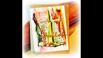 Unity Quick Tip: Watercolor + Die Cut Layered Card