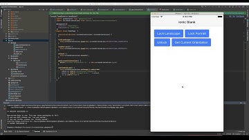 Ionic 3 Screen Orientation