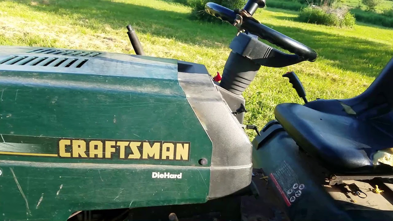 Drive Belt Broke on Craftsman Mower Pt1 YouTube