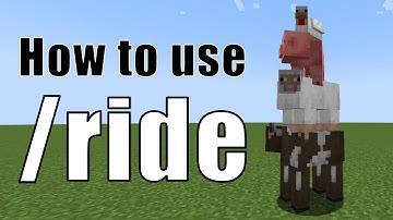 How to Use the /Ride Command in Minecraft | All about /Ride