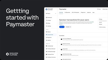 Getting Started with Paymaster - Coinbase Developer Platform (CDP)