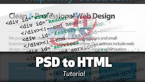 1. psd to html conversion tutorial (Part One)