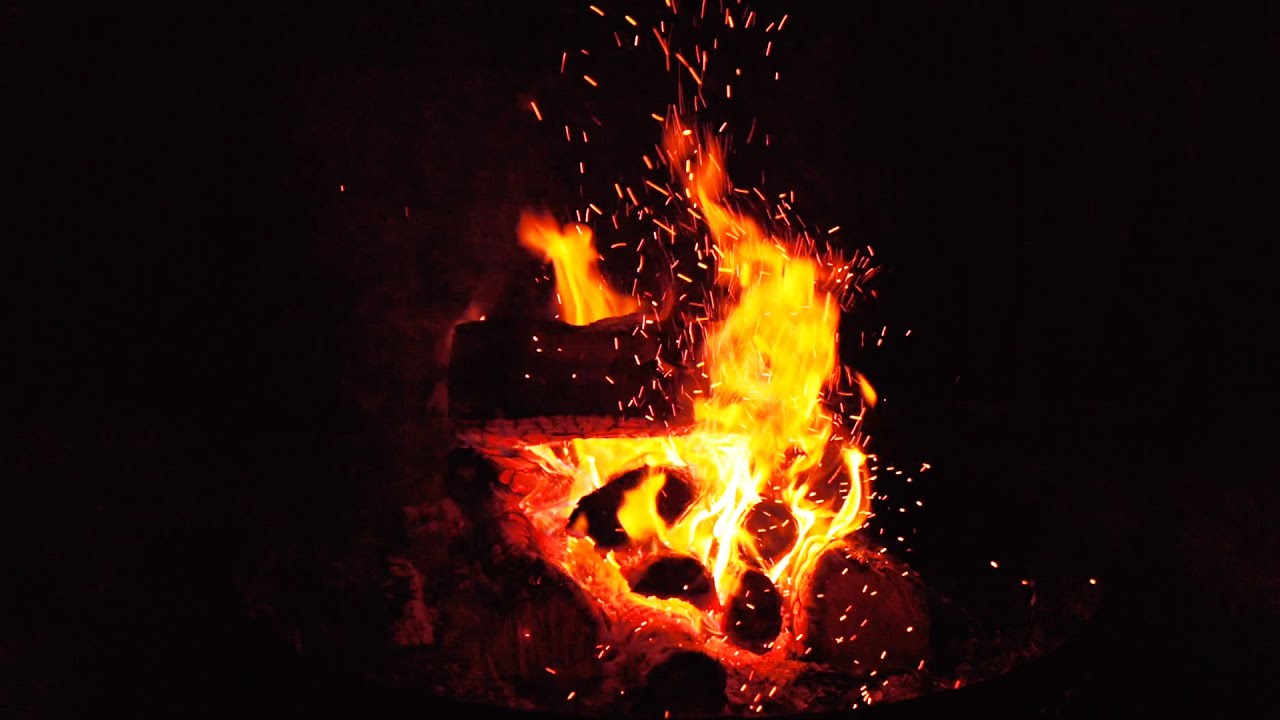Relaxing Sounds of Crackling Campfire for Stress Relief or Sleep