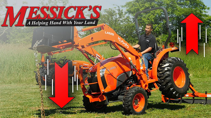 Kubota LX series VS L series - Loader Lift Comparison