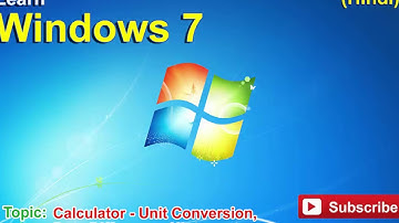 15 Windows 7   Calculator   Unit Conversion, Date Difference, History etc