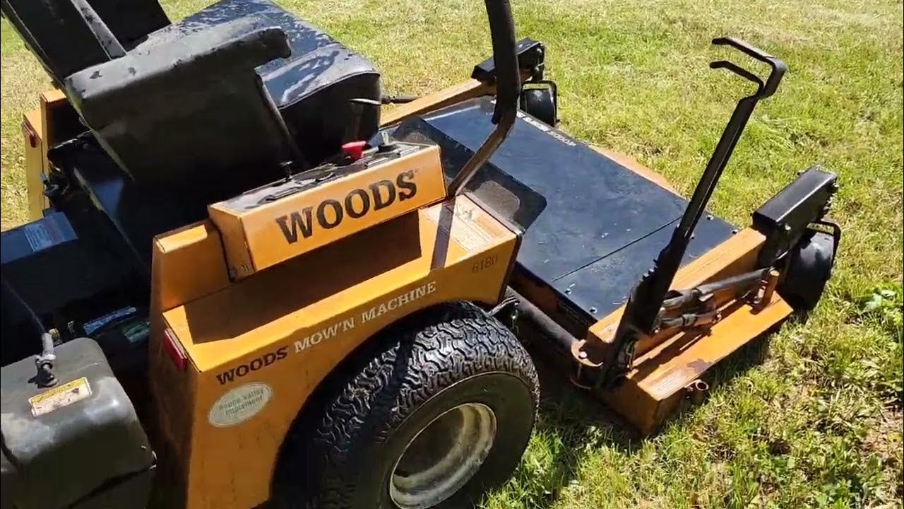 Woods 6180 zero turn mower. YouTube