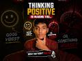 Stop thinking positive and do this instead.... #selfimprovement #thinking