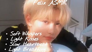 🌙Felix ASMR [boyfriend helping you sleep][Soft whispers][Heartbeat, Kisses & Light Breathing]☁ screenshot 4