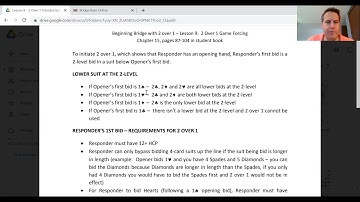 Learn to Play Bridge Lesson 9. 2/1 Game Force with bidding. Video Bridge lessons by Mark Nehs.