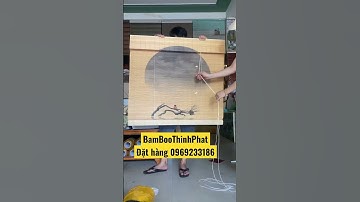 Mành rèm tre trúc in tranh nghệ thuật. Rèm tre trang trí cafe, trang trí phòng trà.