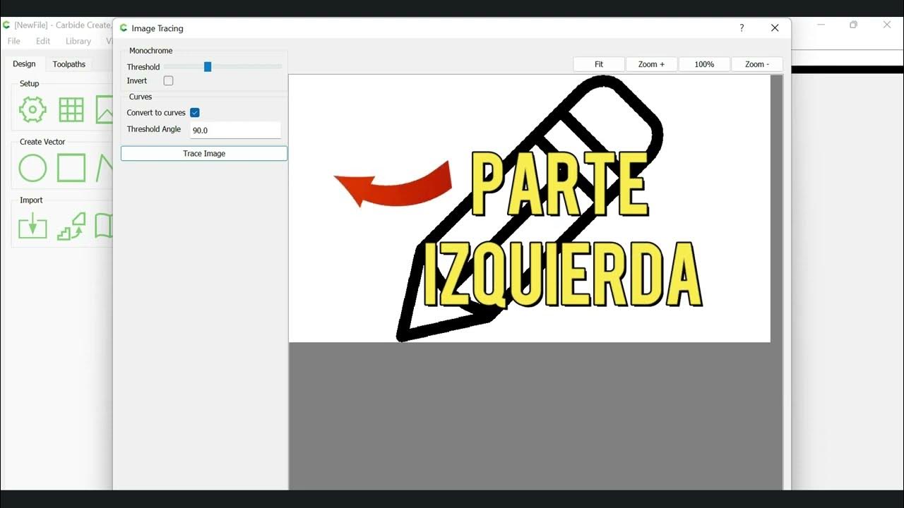 Como he vectorizado una imagen utilizando carbide create v6 software