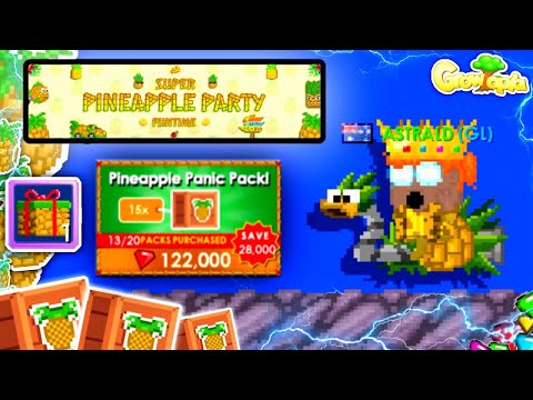 PINEAPPLE PARTY 2021!! EVERY NEW ITEM. (Growtopia) (PINEAPPLE WEEK!!) hqdefault