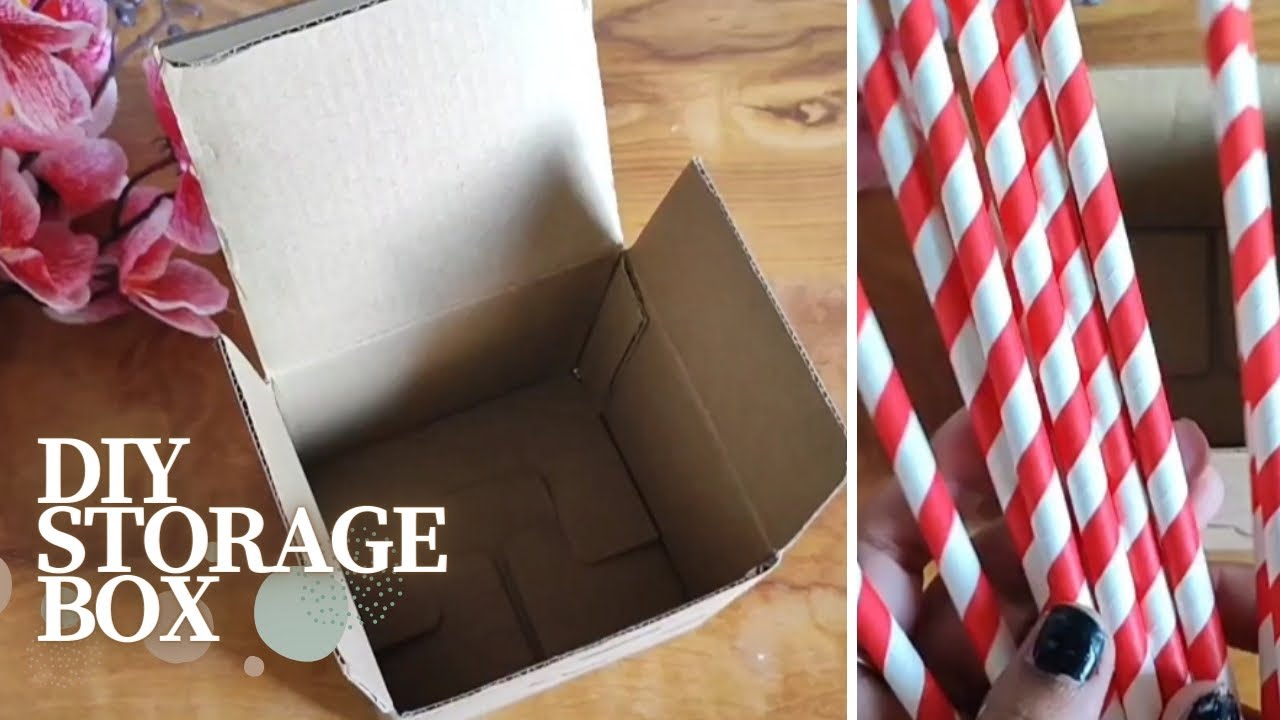 DIY Storage Box, Paper Straw Box