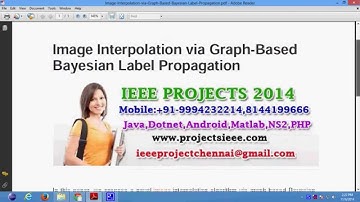 Image Interpolation via Graph Based Bayesian Label Propagation