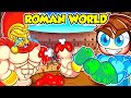 I beat new roman world in roblox arm wrestle simulator