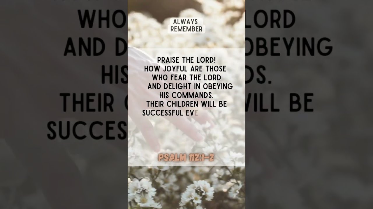 Generational Blessings Psalm 112 1 2 blessedlife YouTube Generational Blessings Psalm 112 1 2 blessedlife YouTube