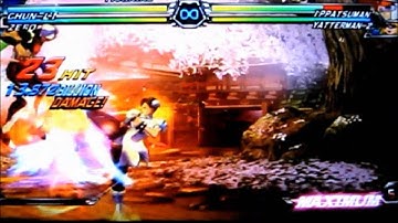 Tatsunoko vs Capcom UAS Chun-Li and Zero combo