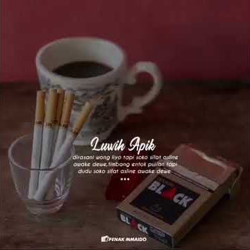 Setory wa selamat pagi minum kopi dan merokok
