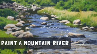 How to Paint a MOUNTAIN RIVER