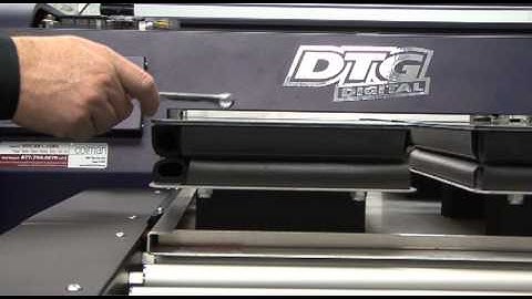 Viper DTG Printer Training Video - Setting Up Platens and Loading Machine
