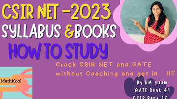 CSIR NET Maths 2023 Syllabus, Books, Exam Pattern and How to Prepare NET Exam By Kanchan Mittal