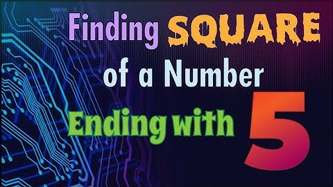 Finding Square of a Number Ending with 5 (Part 1) #maths #square