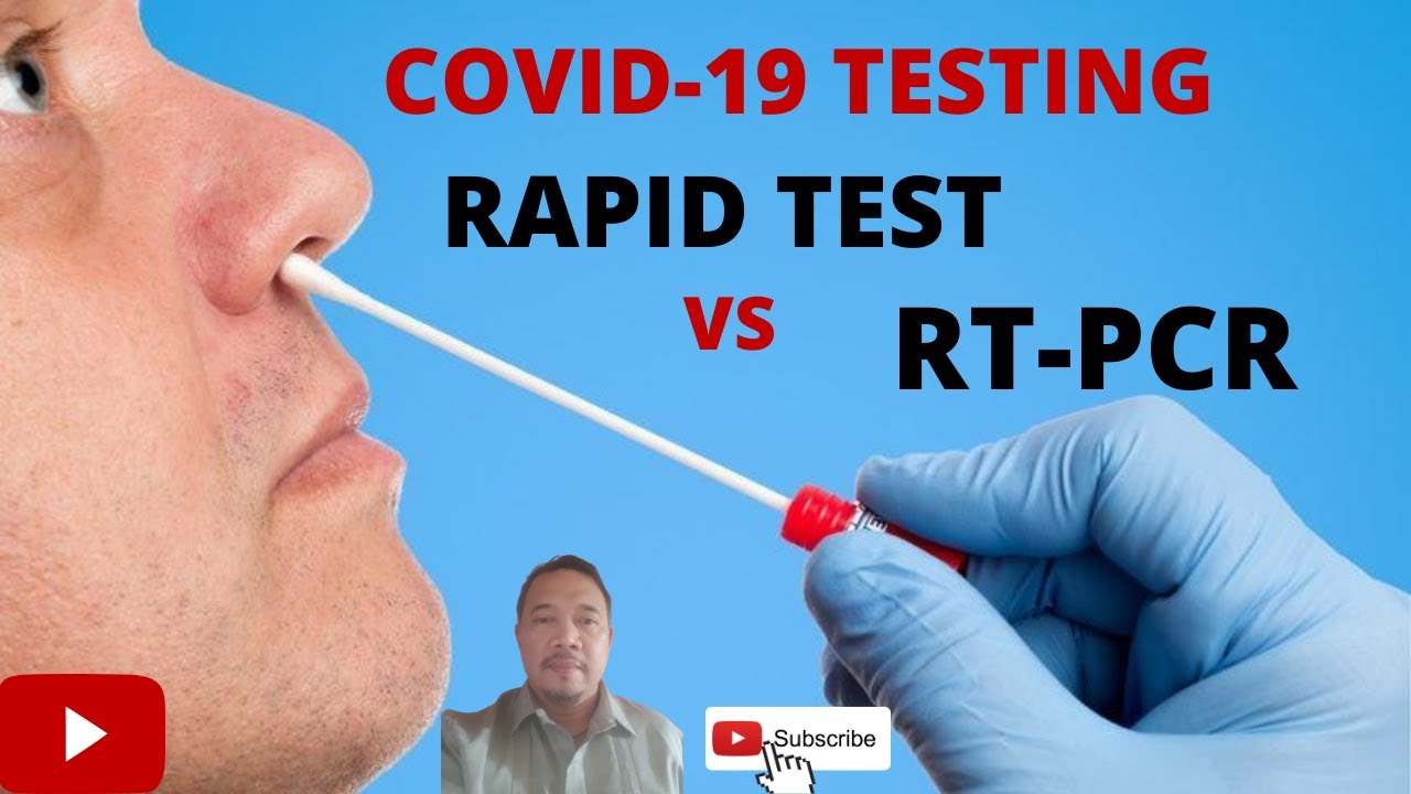 COVID 19 Tests. What is the Difference between a Rapid Test and RTPCR ...