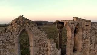 Ruined abbey Yuneec Breeze quadcopter footage