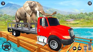 نقل حيوانات المزرعة - شاحنة نقل فيل 🐘 غاضب - Rescue Animal Truck Transport Simulator screenshot 4