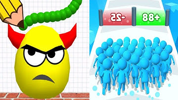 Count Master vs Draw To Smash - Satisfying ASMR Gameplay Max Level