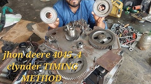 Jhon deere 4045. 4 cylinder Engine TIMING method sekhe urdu me #diesel #machine #generator
