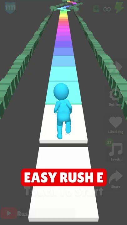 I made 3D Piano Tiles just to play Rush E