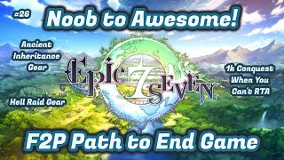 Rolling Ancient Inheritance and Hell Raid Gear - Epic Seven Content