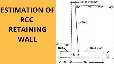 ESTIMATION OF RETAINING WALL | QSV | KTU