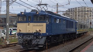 【南武支線用E127系 NN出場配給】JR東日本 EF64 1032号機+E127系0番台都ナハV2編成 配9540レ 国府津行 大船駅通過！[2023.09.06(水)]