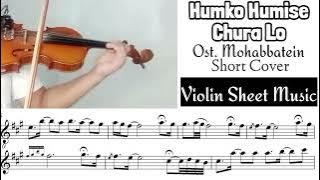 [Free Sheet] Humko Humise Chura Lo - Mohabbatein [violin cover sheet music]