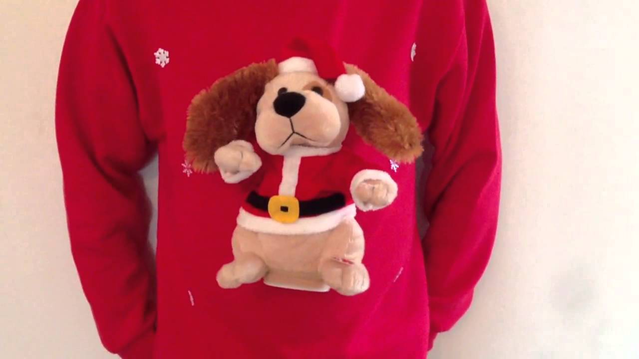 Christmas Jumper Musical flapping ears to song "shout" YouTube