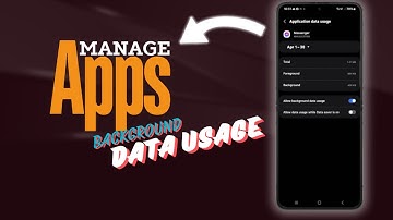 How to Enable and Disable Apps Background Data Usage on Galaxy Z  Flip 5