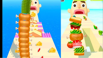 Sandwich Runner All Levels Gameplay iOS,Android Walkthrough Newtraielrs Update Game Mobile GXVI02EOS