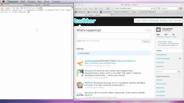 Post a Twitter update via the command line Mac Os X