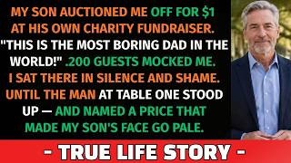 My Son Auctioned Me Off for $1 at His Own Gala — He Laughed — Until a Stranger Named His Price...