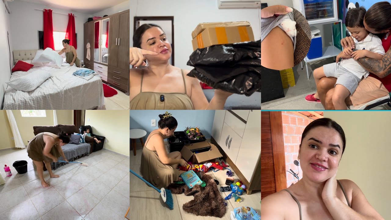 VACINA DOS 4 ANOS E TEVE REAÇÃO| FAXINANDO A CASA COMIGO| ABRINDO PACOTES DA SHOPPE E MUITO BLÁBLÁBL