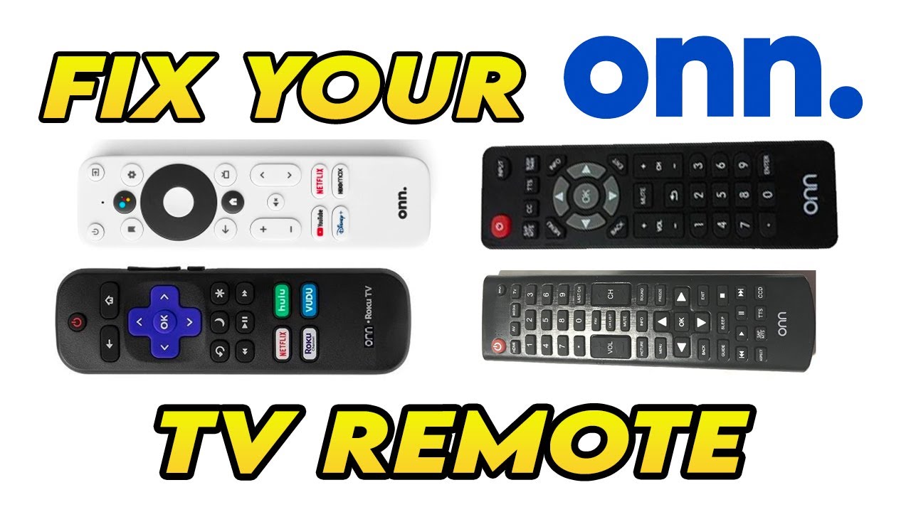 How To Fix Your Onn TV Remote Control That is Not Working - YouTube