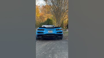 C8 z06 with kooks headers , cat deletes, corsa track exhaust #c8z #c8z06 #corvette #c8 #kooksheaders