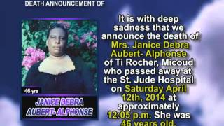 Janice Debra Aubert  Alphonse Short