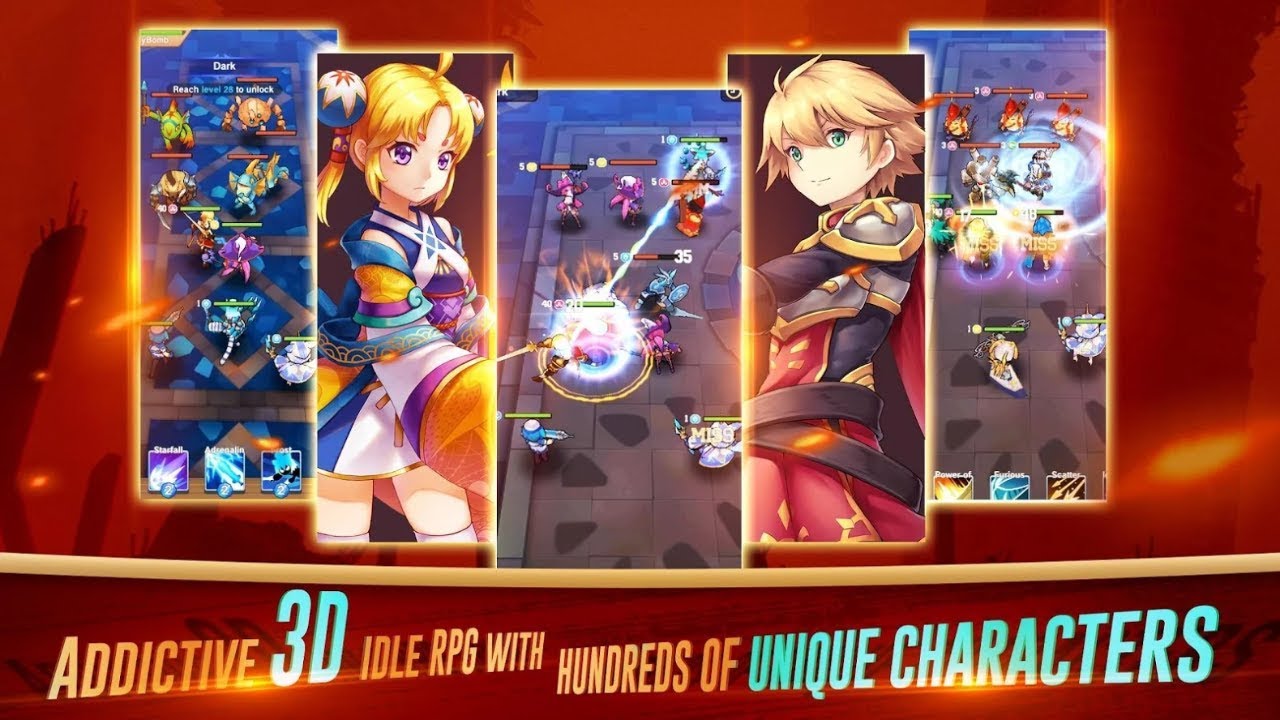 Idle Fantasy - 3D incremental RPG Android Gameplay