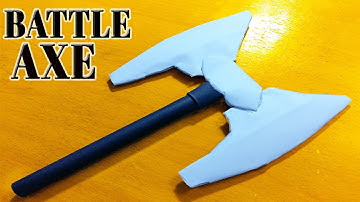 How to Make A Paper Double Headed  Battle Axe