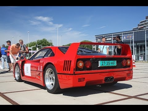 Ferrari F40 Start Up, Revving & Accelerating! Lovely Sounds! (1080p Full HD)