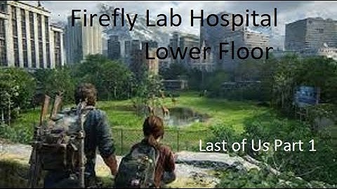 Last of Us Part 1 Firefly Lab Hospital Lower Floor