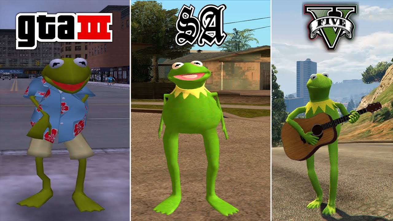 Kermit The Frog in GTA Games (Evolution)